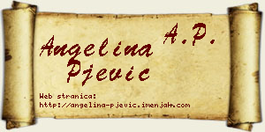 Angelina Pjević vizit kartica